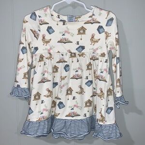 Burt’s Bees Nursery Rhyme Adorable Goose Spring Dress Size 18m